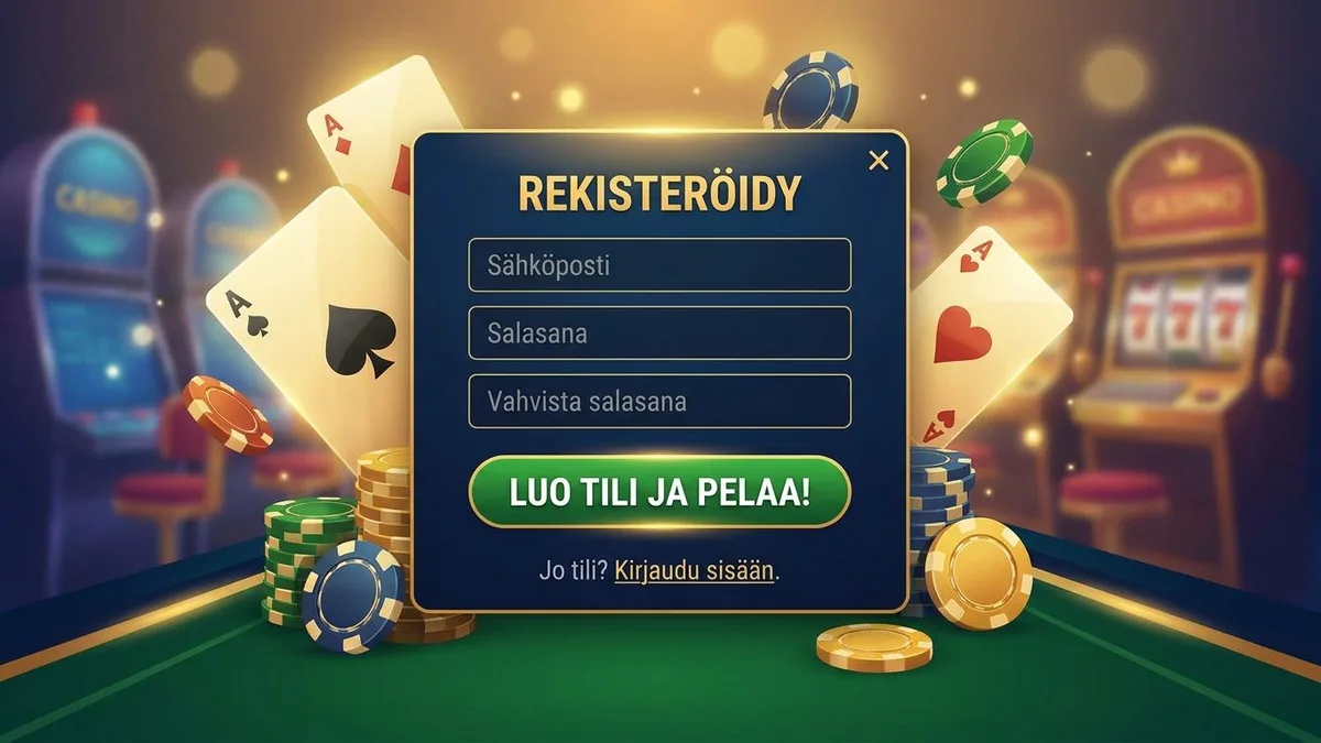 Rekisteröidy bonuksen kanssa
